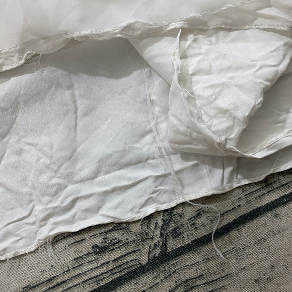 Alessandro Bridals Vtg 60s Union Wedding‎ Dress Beaded Lace Boho Hippie Chiffon - Picture 15 of 16